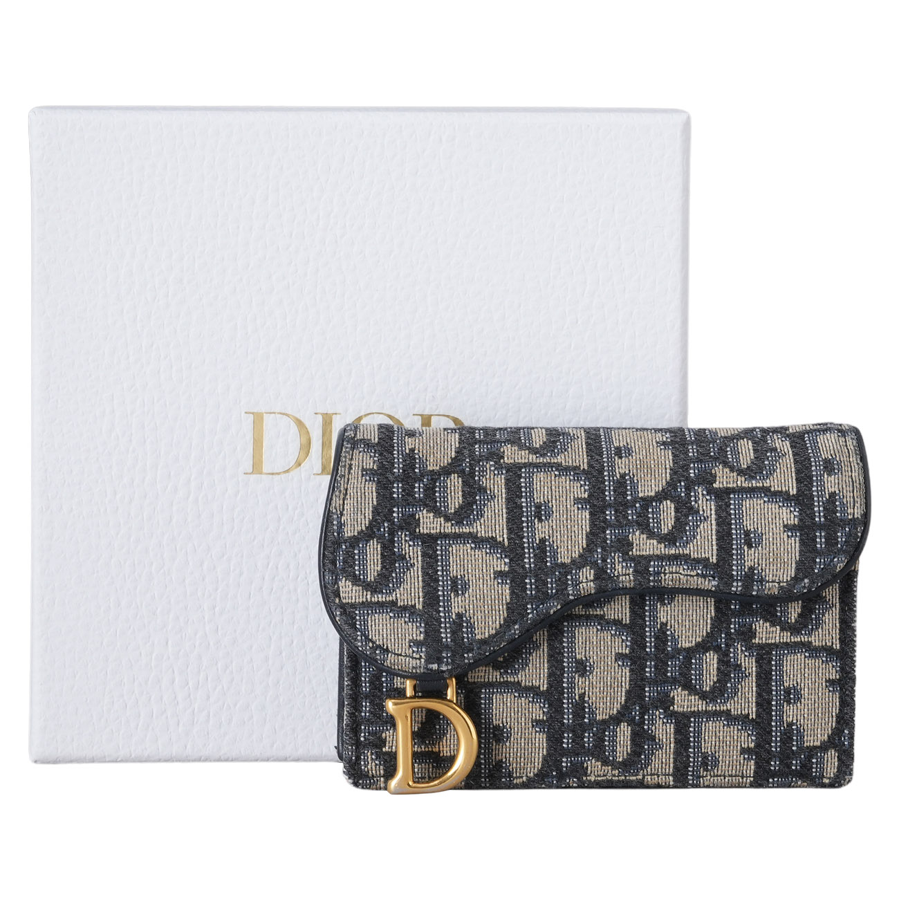 CHRISTIAN DIOR(USED)디올 오블리크 새들 카드지갑